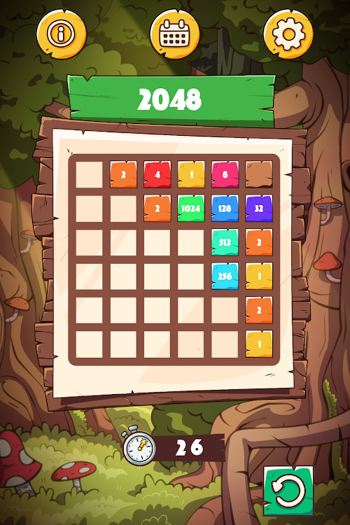 #5. 2048 Today (Android) By: Fisk Games