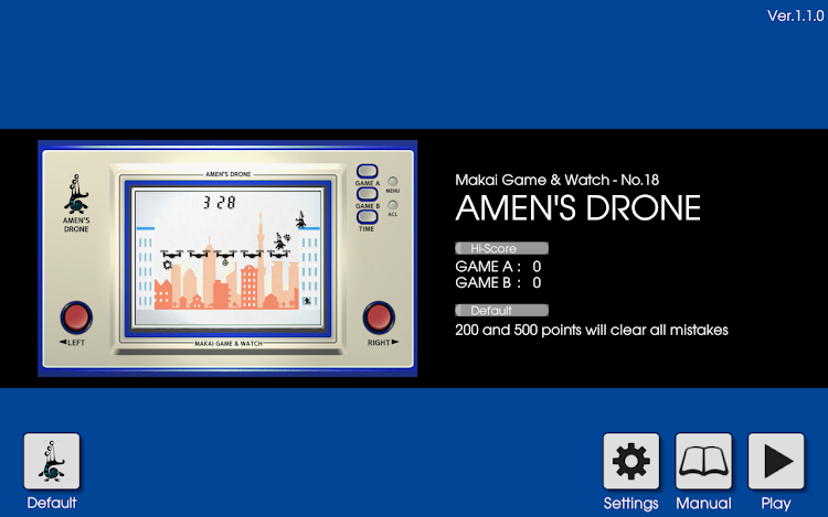 #4. LCD GAME - AMEN'S DRONE (Android) By: datsuryoku_k