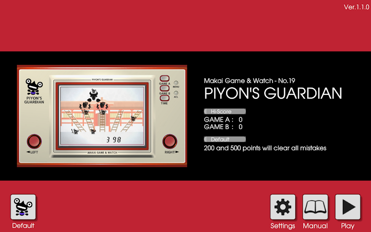 #4. LCD GAME - PIYON'S GUARDIAN (Android) By: datsuryoku_k