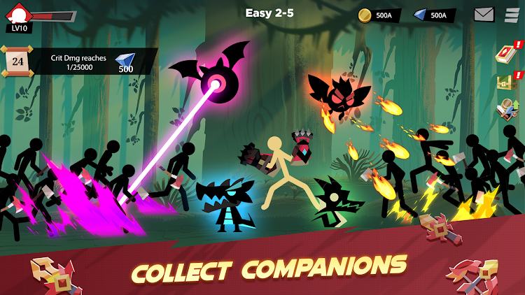 #6. Stickman vs Monster: Idle RPG (Android) By: Fansipan Limited