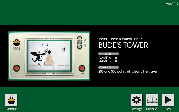 #4. LCD GAME - BUDE'S TOWER (Android) By: datsuryoku_k