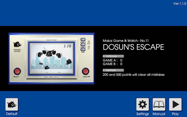 #4. LCD GAME - DOSUN'S ESCAPE (Android) By: datsuryoku_k