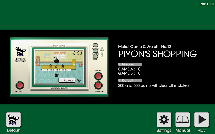 #4. LCD GAME - PIYON'S SHOPPING (Android) By: datsuryoku_k