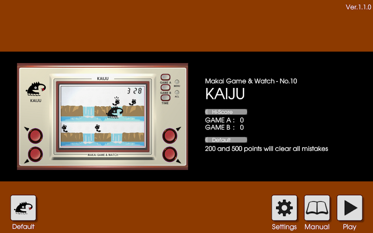 #4. LCD GAME - KAIJU (Android) By: datsuryoku_k