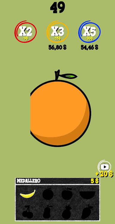 #2. Touch Fruits (Android) By: Historical Brothers