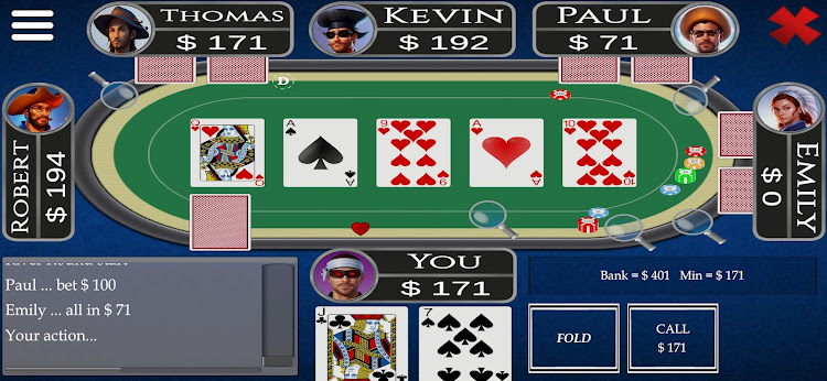 #2. Texas Hold em Poker Trainer (Android) By: droidmaher