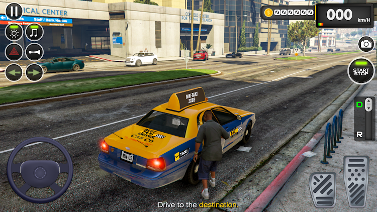 #2. Taxi Driving Game 2024: Car 3d (Android) By: Shadow Chaser