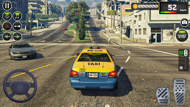 #7. Taxi Driving Game 2024: Car 3d (Android) By: Shadow Chaser