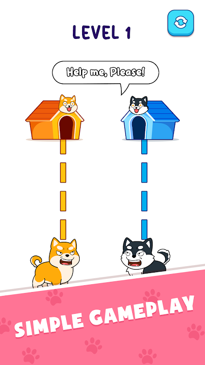 #3. Doge Rush : Draw Home Puzzle (Android) By: TERAs Games