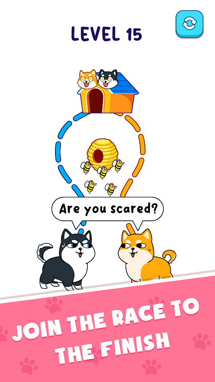 #4. Doge Rush : Draw Home Puzzle (Android) By: TERAs Games