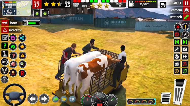 #7. Animal Cargo Truck Transport (Android) By: Euro Games Hub