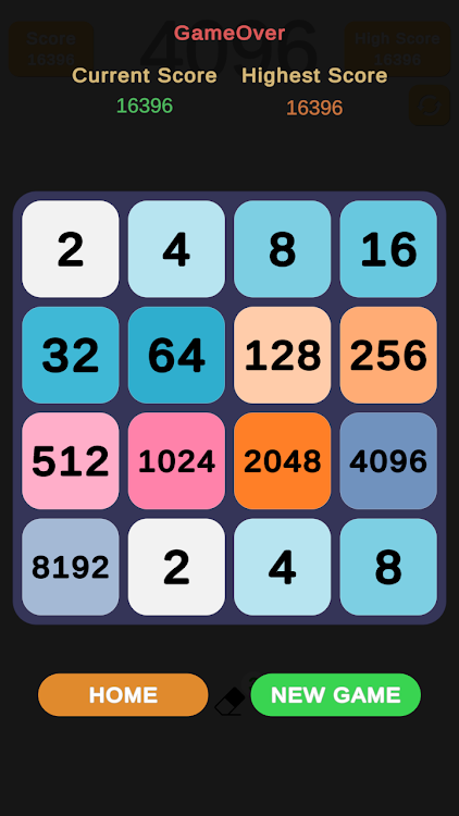 #3. 4096 : Merge Game (Android) By: Shivash Studio