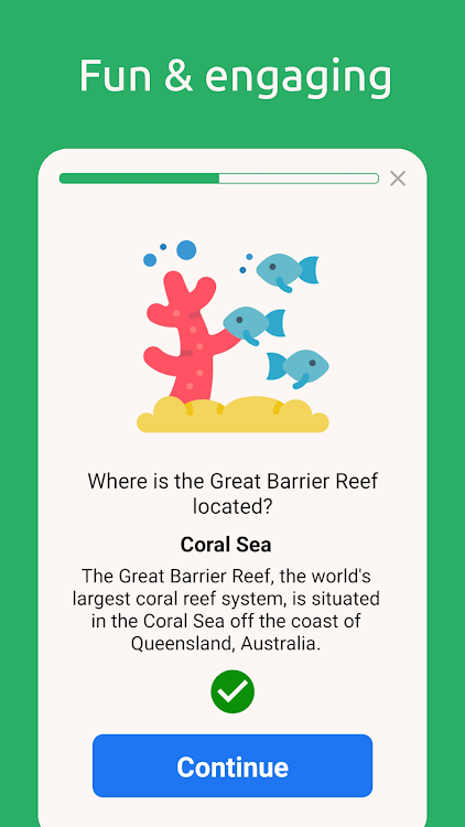 #5. World Geography Quiz (Android) By: Smart Fox: learning quiz games