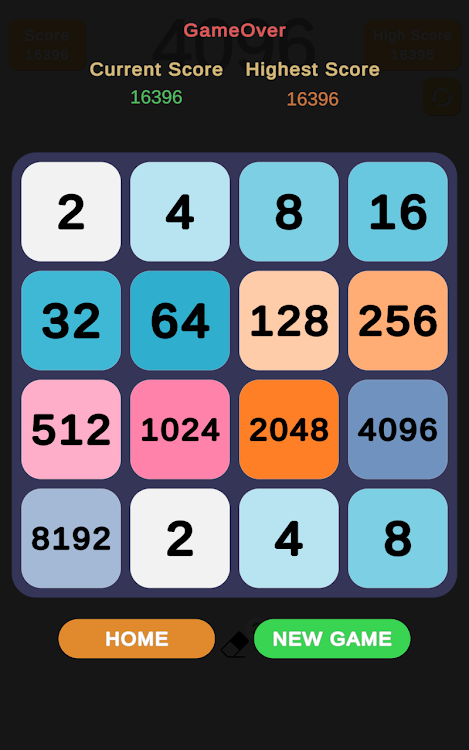 #8. 4096 : Merge Game (Android) By: Shivash Studio