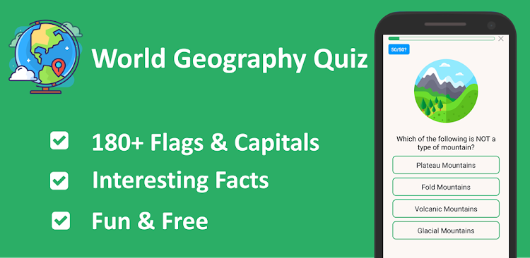 #7. World Geography Quiz (Android) By: Smart Fox: learning quiz games