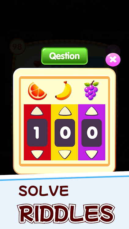 #2. Nutty Match Fruit Riddles (Android) By: kohei web store