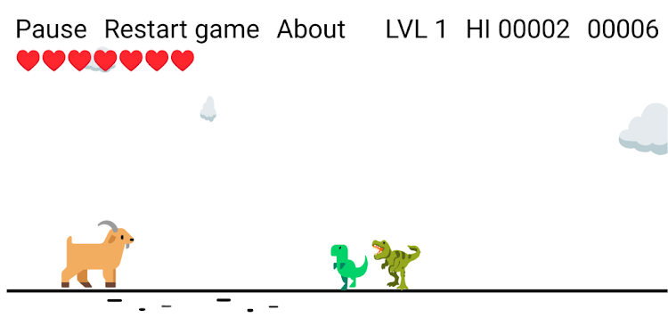 #3. Dino v. Cactus: Allstars Jump (Android) By: DegerGames