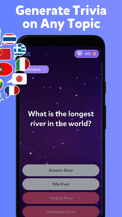 #4. General knowledge Quiz AI (Android) By: Edia Studio