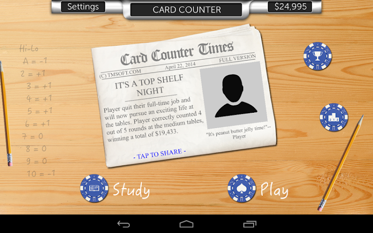 #8. Card Counter (Android) By: TMSOFT