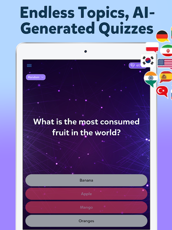 #10. General knowledge Quiz AI (Android) By: Edia Studio