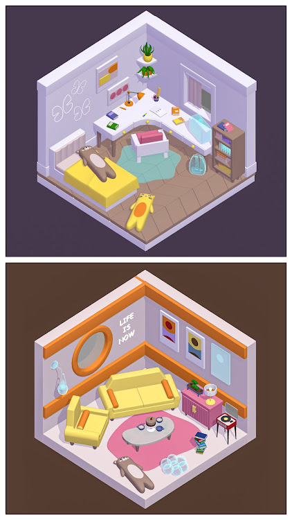 #5. Decore Room Merge (Android) By: Avari Games Studio