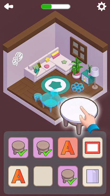 #6. Decore Room Merge (Android) By: Avari Games Studio