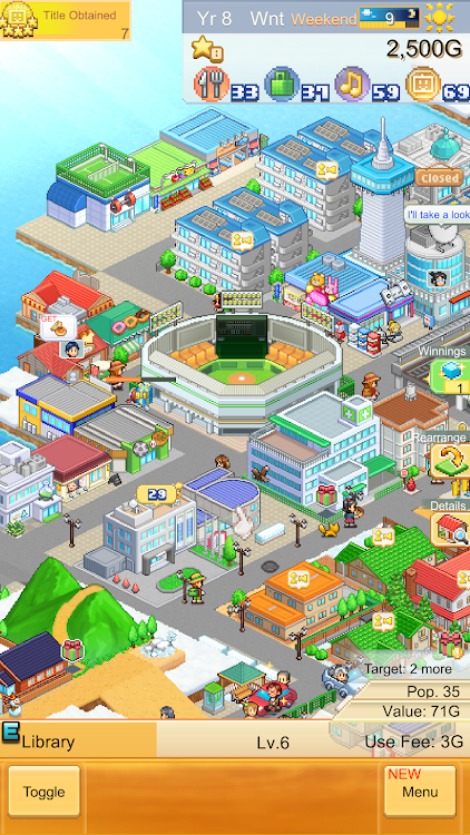 #4. Dream Town Island (Android) By: Kairosoft