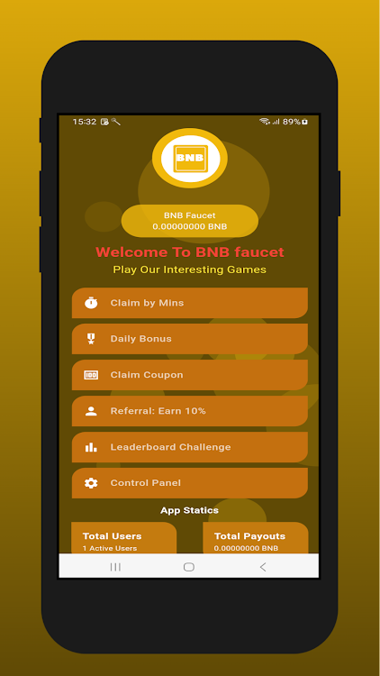 #8. Bnb Faucetbase (Android) By: Moanungla