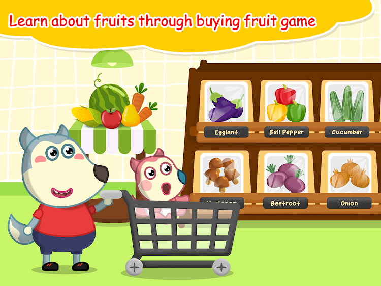 #8. Wolfoo Supermarket, Shopping (Android) By: Wolfoo Family