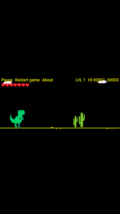 #5. Cactus vs. Dino: Dino jumper (Android) By: DegerGames