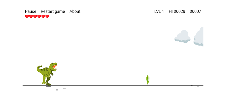 #8. Cactus vs. Dino: Dino jumper (Android) By: DegerGames