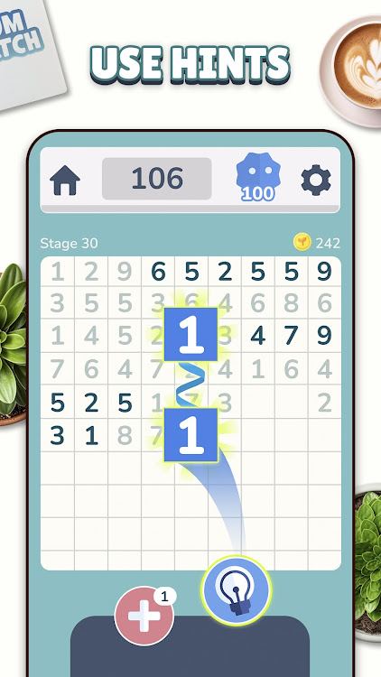 #3. NumMatch: Logic Puzzle (Android) By: BRAINWORKS PUBLISHING PTE. LTD.