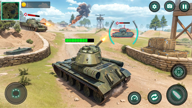 #3. Military Tank War Machine Sim (Android) By: Crood Games Studio