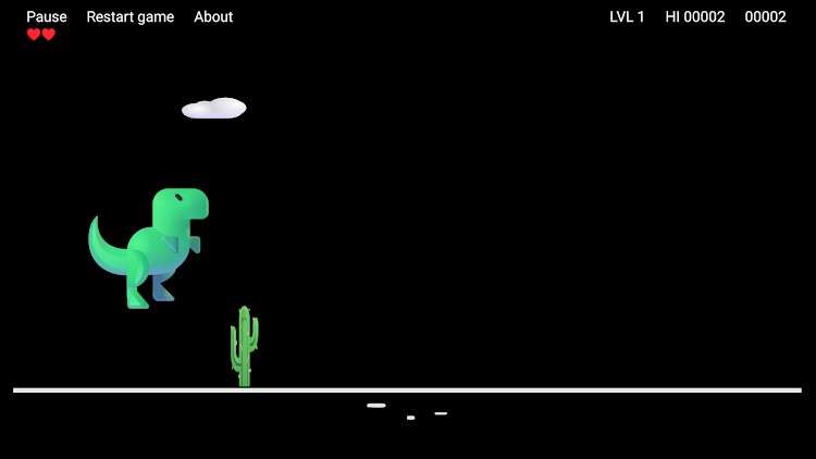 #8. Cactus vs. Dino: 3D - Jump (Android) By: DegerGames