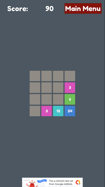 #3. three - 2048 but with 3s! (Android) By: Weber Web, LLC