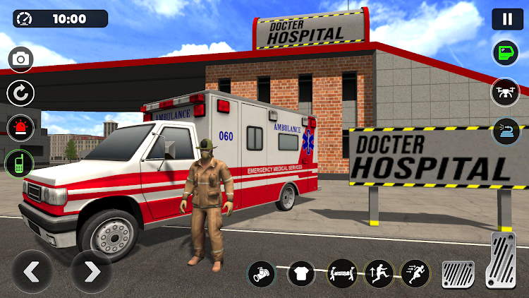 #2. Ambulance Rescue Doctor Games (Android) By: Bat Cave Studio