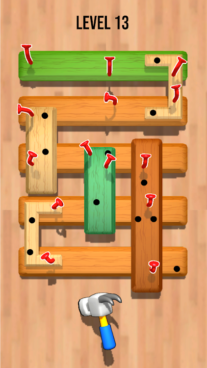 #3. Hammer And Nails (Android) By: Beautifully Made Games