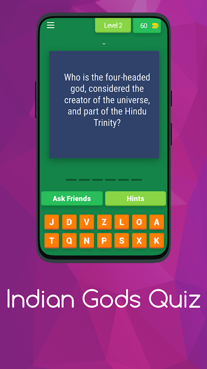 #2. Indian Gods Quiz (Android) By: Shuvankar Sarkar