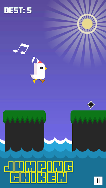 #2. Jumping Chiken Game (Android) By: crazy bunny productions