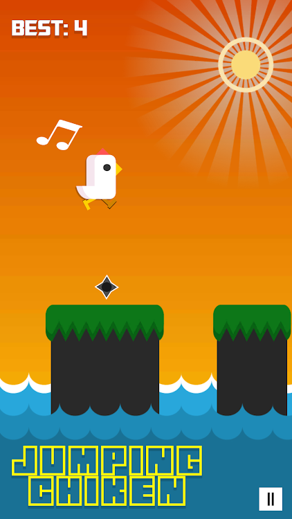 #3. Jumping Chiken Game (Android) By: crazy bunny productions