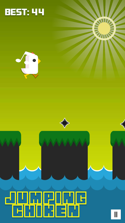 #4. Jumping Chiken Game (Android) By: crazy bunny productions