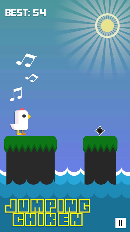 #6. Jumping Chiken Game (Android) By: crazy bunny productions