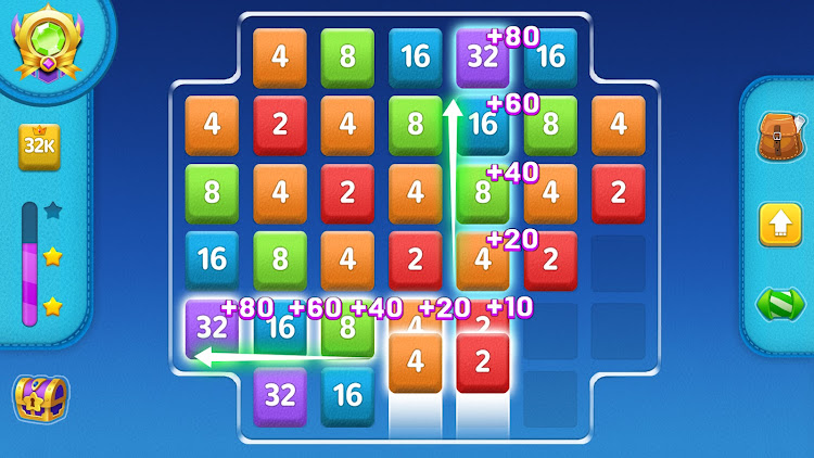 #6. Merge Blocks: 2048 Game (Android) By: Merge Puzzle Games