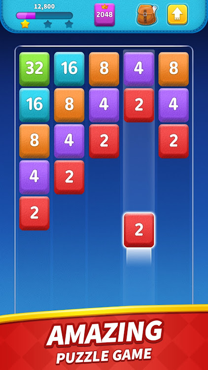 #9. Merge Blocks: 2048 Game (Android) By: Merge Puzzle Games