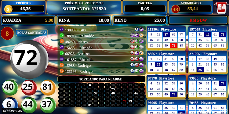 #3. Bingo 5 Centavos (Android) By: Entretenimento Apps Alfa