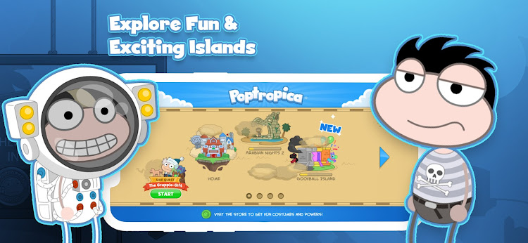 #6. Poptropica: Fun Kids Adventure (Android) By: StoryArc Media