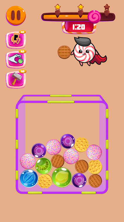 #2. Candy Merge - Sweet Sort Games (Android) By: FunKid Gamers