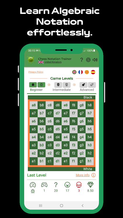 #8. Chess Notation Trainer (Android) By: Luis Hidalgo Aguilar