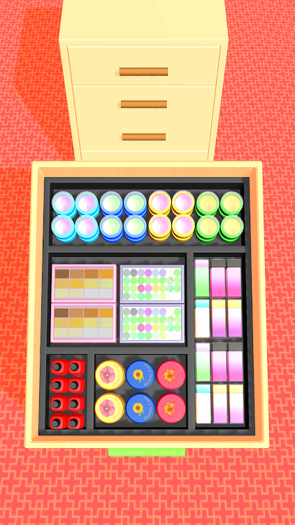 #7. Makeup Organizer Fill Closet (Android) By: Simple Dimple Games