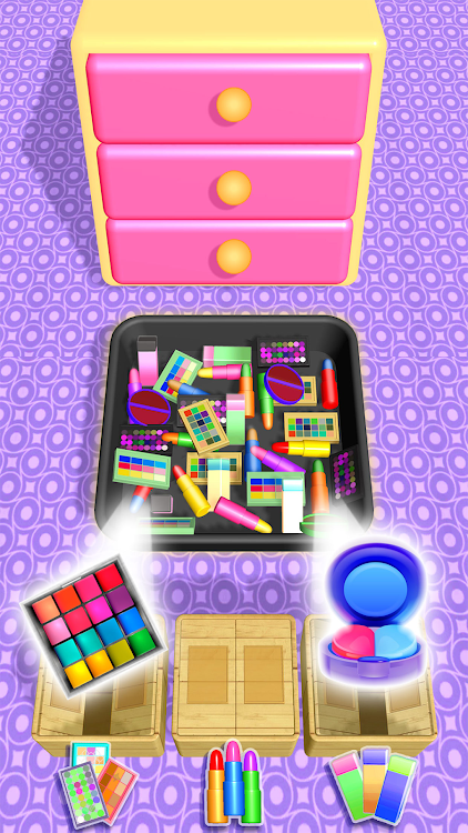 #9. Makeup Organizer Fill Closet (Android) By: Simple Dimple Games